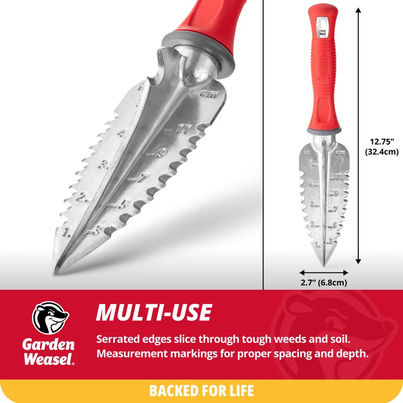 Garden Weasel Multi-Use Transplanter | Dig, Cultivate, Plant, Weed | Planting and Gardening Hand Digging Tool, Heavy Duty Trowel, Mini Gardening Shovel | 91360 - Image 5